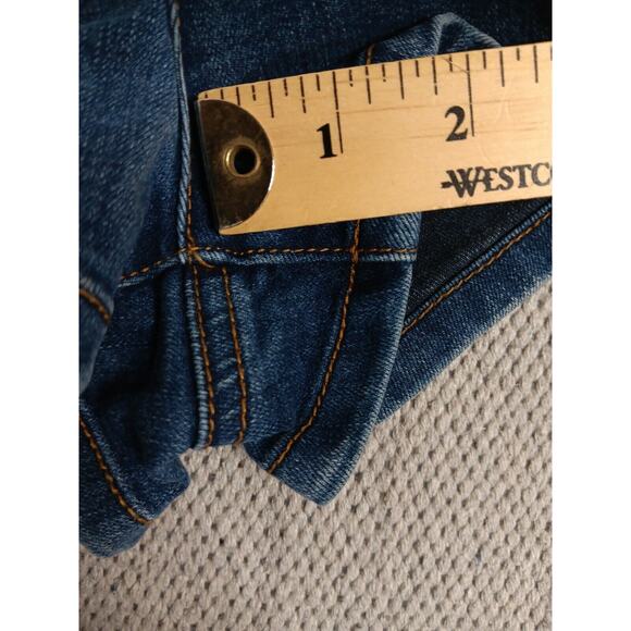 BDG Ladies Denim Shorts 29 Blue Zip Pockets Shorty Country - Picture 12 of 15